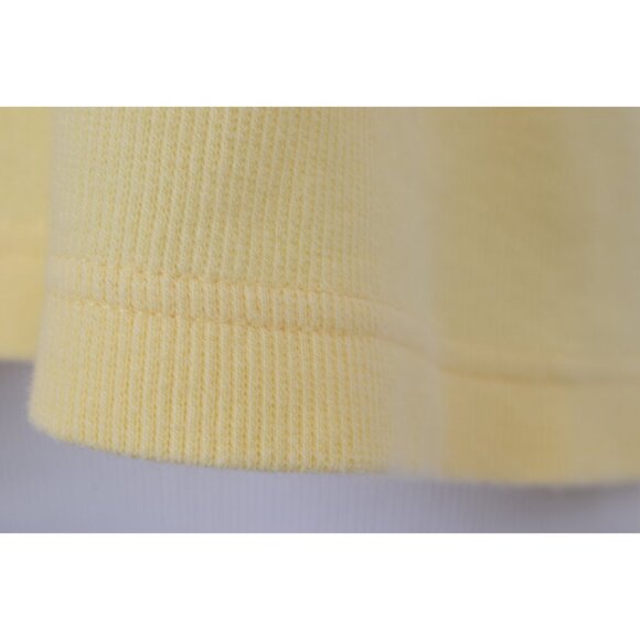 Vintage 90s‎ Yellow Cotton-Spandex Scop Neck Tee  | size L - Picture 8 of 10